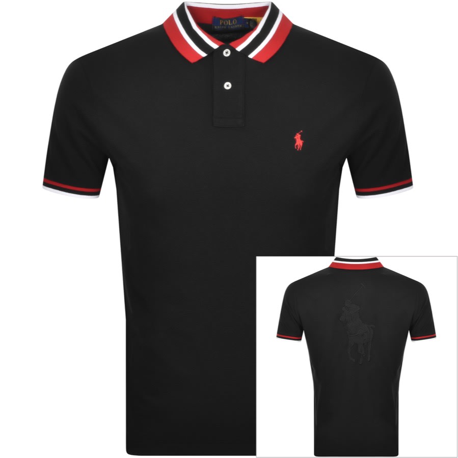 Alternative Image for ProductRalph Lauren Basic Mesh Polo T Shirt Black1